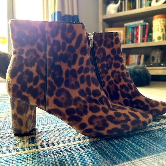 Nine West leopard print boots - Picture 1 of 6